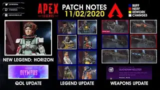 Visual SEASON 7 Patch Notes (11/02/2020) - HORIZON HAS ARRIVED!