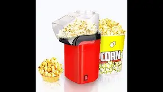 Popcorn Maker, Premium Quality Popper Electric Machine Snack Maker, with Measuring Cup