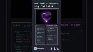 Animated Heart 🤯☠️ HTML CSS #js #animation #shorts