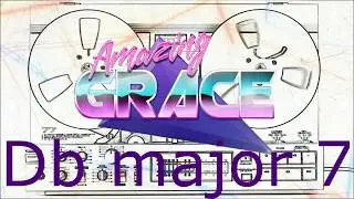 Amazing Grace Piano accompaniment/karaoke in Db major for all-instruments