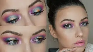 COLORFUL HALO EYE MAKEUP LOOK | V E R A