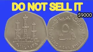 Valuable Coins50 fils United Arab Emirates/ Coin Price/ Old Coin.....