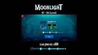 OMG! Moonlight cue pieces x100 🤩 Go to max level || 8 ball pool #shorts