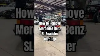 How to remove the top off an R107 generation Mercedes-Benz SL Roadster
