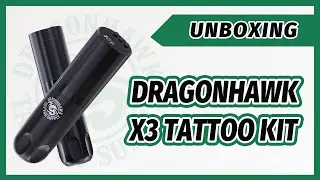 Tattoo practice using the Dragonhawk X3 tattoo machine