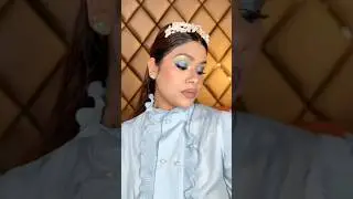 Midnight Blue Smokey Tutorial🦋#shorts #bluemakeup #makeuptutorial #ashortaday #creativemakeup