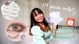Natural False Eyelashes Review (NATURAL PARANG EYELASH EXTENSIONS!) | PHILIPPINES | Angel Andrade