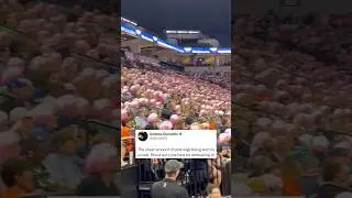 The Minnesota Lynx gave out pink wigs to the fans to show their appreciation to the Studbudz 💞