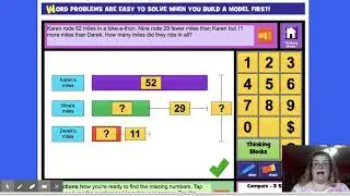 Using Thinking Blocks Addition 