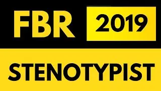 FBR stenotypist past paper