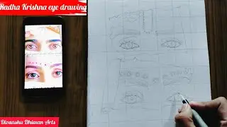 Radha Krishna ji eyes drawing | Radha Krishna ji | #viralvideo | @DivanshuDhimanArts