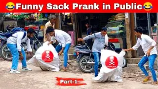 Funny Sack Prank in Public 😂 | Bettiah Prank | Bora Prank Video