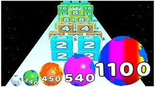Ball Run Merge and Destroy Vs 2048 Snake Run