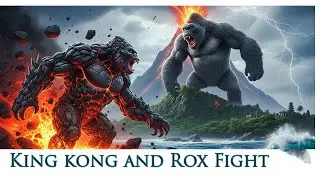 king kong- रॉक्स जैसे राक्षस कभी सच में खत्म नहीं होते#king #kong #rox #wildanimals #fightanimal 
