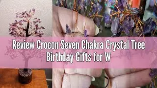 Review Crocon Seven Chakra Crystal Tree Birthday Gifts for Women, Crystal Tree of Life Sister Birthd