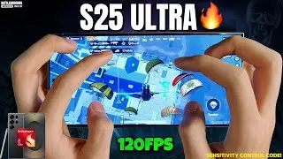 Samsung S25 Ultra 🔥 BGMI/PUBG Mobile Test | 120FPS Ultra Smooth + Best Sensitivity 😱 4.0 Update