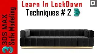 3Ds max Tutorial || How to model Grid Cushion Modern sofa|| Easy Techniques || 2020