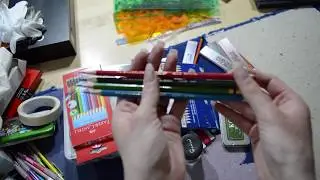 Art supplies Declutter with KonMari Method ep 11 Colored pencils and leads