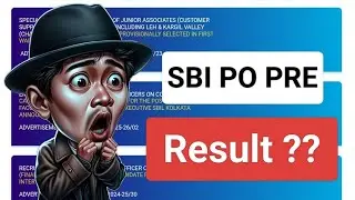 📢 SBI PO FOR ✅ RESULT ❓