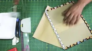 Capa para caderno em CARTONAGEM - Primeiro vídeo do canal!