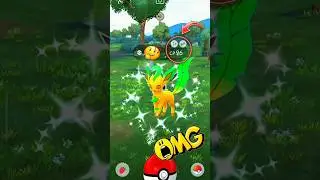 Finally Finally ✨Shiny Leafeon in pokemon go #soparstart #pokemon #pokemongo #shiny #shorts