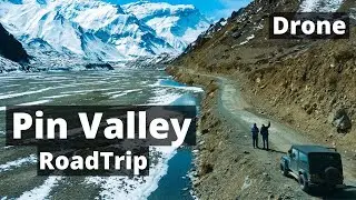 Spiti Valley Road Trip in Winter - Episode 3 - Pin Valley - Drone Video - 4K