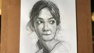 how to draw portrait sketch rapidly | rapid sketching