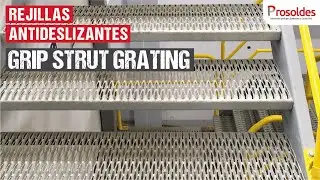 ESCALERAS Y PASILLOS M&Aacute;S SEGUROS - GRIP STRUT GRATING | PROSOLDES