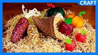DIY Cornucopia | Easy Thanksgiving Paper Craft