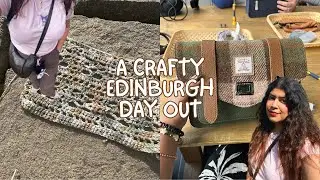 crocheting and attending a handbag workshop in edinburgh VLOG
