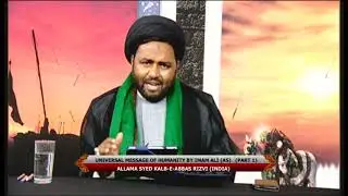 Allama Syed Kalbe Abbas sb Ahlebait TV London  Message of Humanity 01