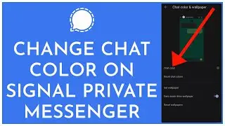 How To Change Chat Color On Signal App (2023)