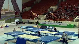 Mexico 1 (MEX) W - 2018 Trampoline Worlds, St. Petersburg (RUS) - Qualification Synchro R2
