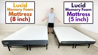 Lucid 8 Inch vs 5 Inch - Gel Memory Foam Mattresses! Which is Better?