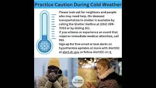 DMV....Let's Stay Warm!!  Be sure to practice caution in these cold temperatures.