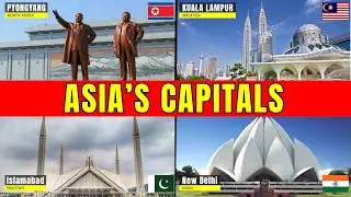 🌍 Asian Countries and Their Capitals | Learn Capital Cities