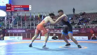 Round 1 GR - 130 kg: H. KOUCHIT (ALG) v. A. GUENNICHI (TUN)