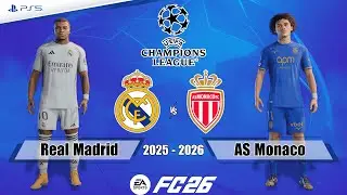 Real Madrid vs. AS Monaco | UEFA Champions League 25/26 | Full Match | FC 26 - PS5&trade;[4K]