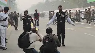 Robotic Multi-Utility Legged Equipment (MULE) salutes the Governor of West Bengal