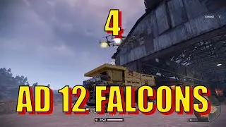 Crossout &ndash; 4 AD 12 Falcon&ndash; DPS Test &ndash; 1K-9K Durability Cars