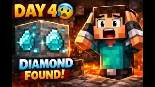 Minecraft Survival Day 4 | Pehla Diamond & Base Progress | @TechnoGamerzOfficial