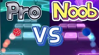 Tiles Hop: EDM Rush! - Pro VS Noob - Crazy Frog - Axel F