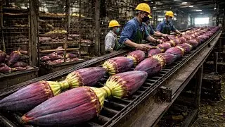 Inside a Rough, Old-School Banana Blossom Processing Factory You&rsquo;ve Never Seen Before