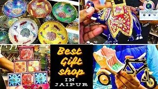Gifts in Jaipur | Best Gift & Souvenir Shop in Bapu Bazar Jaipur | Jaipur Shopping Vlog