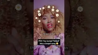 you turned #folded by Kehlani into a gospel song 😩... #shorts #comedy #funny #christian