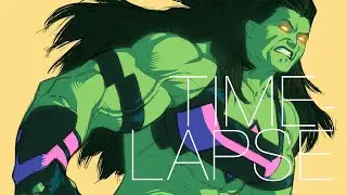 She hulk - drawing time-lapse