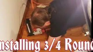 How To Install Baseboard Quick And Easy |  3/4 Round Over Installation