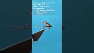 Fly Tying - March Brown Soft Hackle Wet Fly