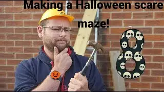 Building a halloween scare maze in my garden Episode 8