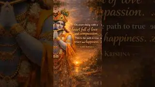Lord Krishna&rsquo;s Message for Peace & Happiness 💙✨ | Divine Wisdom